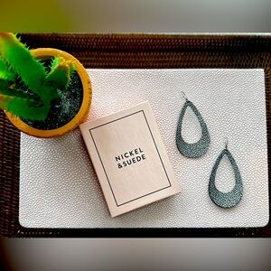 Nickel & Suede Medium Cutouts